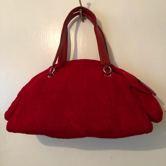 Super cute wool and leather bag. Duke & Duchess - Picture 2 of 8